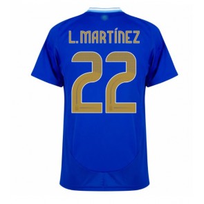 Argentina Lautaro Martinez #22 Gostujuci Dres Copa America 2024 Kratak Rukavima